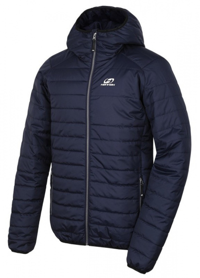 outdoorová bunda Edison pánska polyesterová tmavo modrá veľ. M XXL