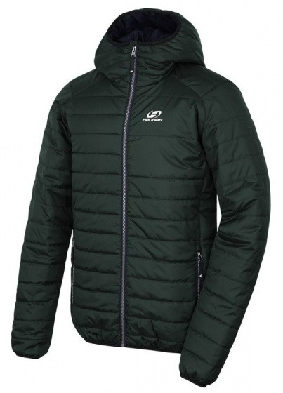 outdoorová bunda Edison pánska polyesterová tmavo zelená veľ. M XXL