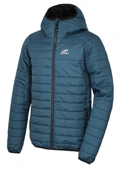 Hannah outdoorová bunda Edison pánska polyesterová tyrkysová veľkosť 3XL