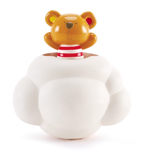 Hape badspeelgoed pop up teddy buddy wit/bruin