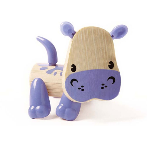 Hape bamboe nijlpaard paars