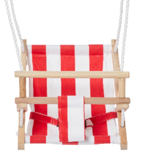 Happy People babyschommelzitje bambini 45 cm rood/wit