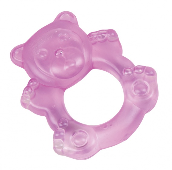 teething ring bear pink 9 cm