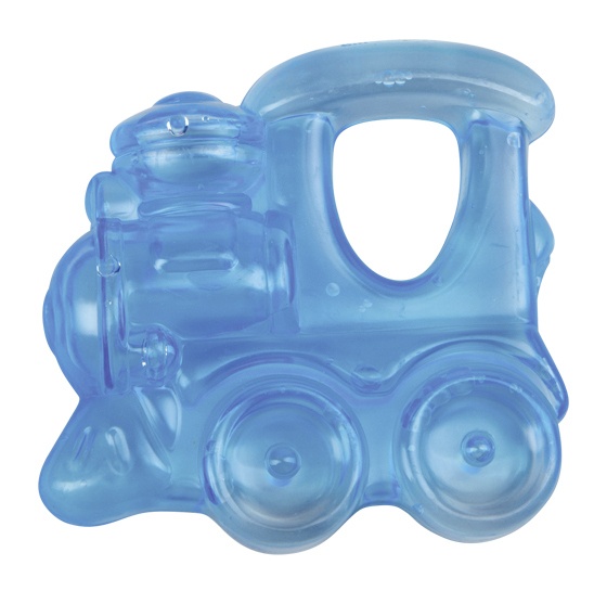 teething ring train blue 9 cm