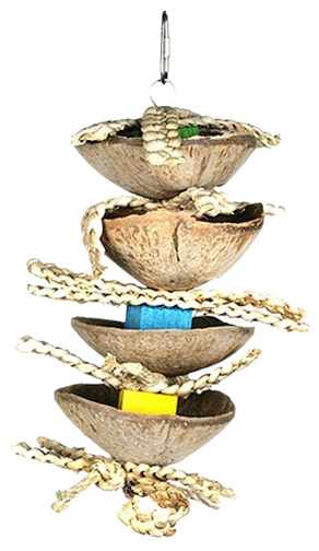 Happy Pet hračka činčila Coco fun 35 x 19 cm drevo hnedá