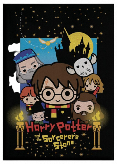 Harry Potter fleecová deka junior 110 x 140 cm čierna