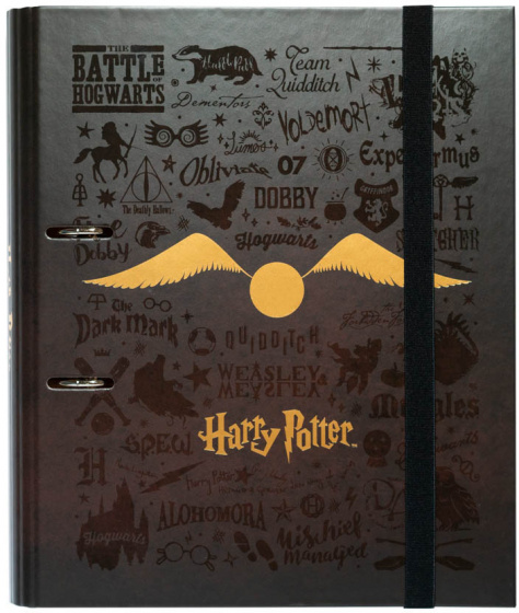 Harry Potter ringband glasses 2 rings a4 32 x 28 cm karton bruin