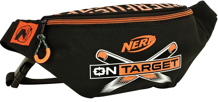 Hasbro bedrová taška Nerf boys 2,7 l polyesterová čierna