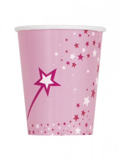 Haza Original párty šálky ružové 266 ml 8 šálok