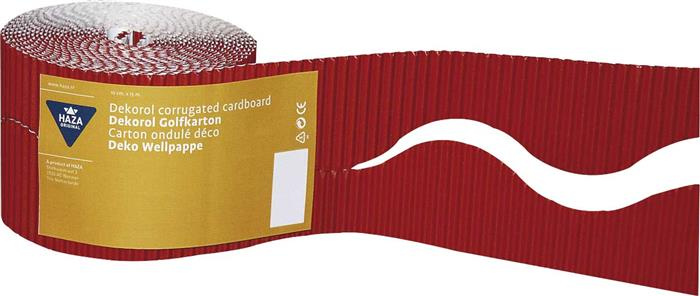 Haza Original golfkarton rol 10 x 750 cm rood