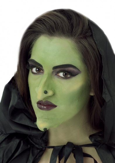 Haza Original zelená čarodejnícka aplikačná sada Halloween unisex