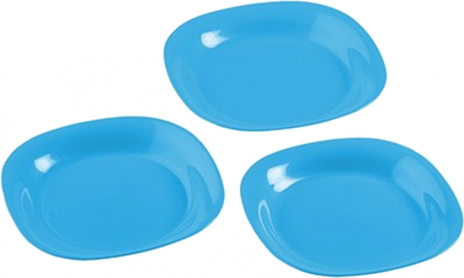camping board Cerdeña 21 x 21 cm blue 3 pieces