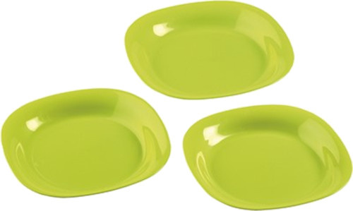 camping board Cerdeña 21 x 21 cm green 3 pieces