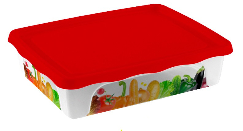 Hega obedár Practic 2 litre 24 x 19 x 5,5 cm červený