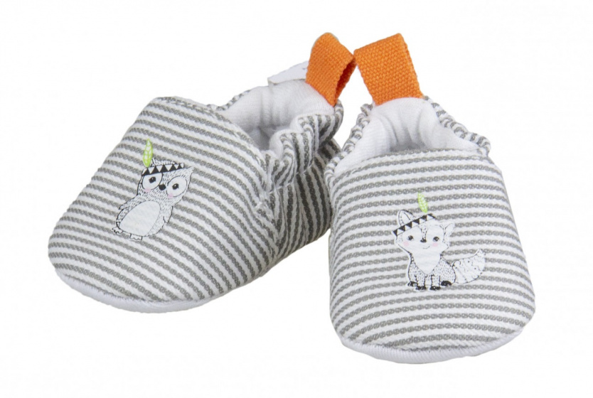 Heless capáčky pre bábätká Foxy junior 30-34 cm polybavlna čierno/biela