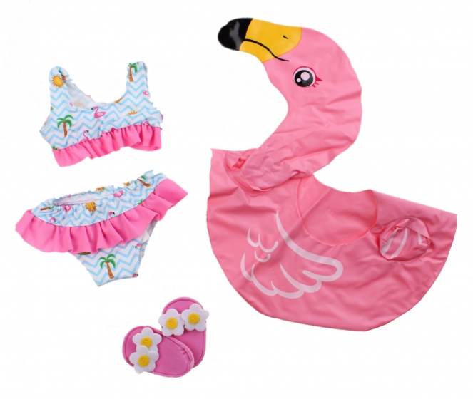 Heless flamingo zwemset poppen roze 35 45 cm