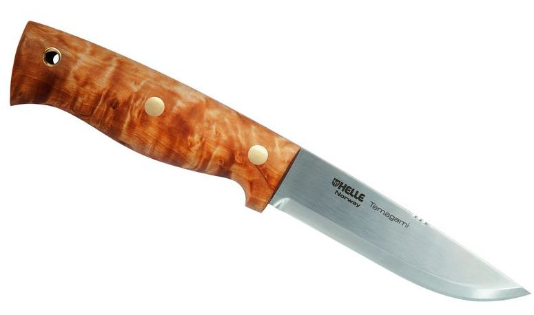 Helle lovecký nôž 22,9 cm oceľ/drevo strieborná/hnedá 2-diel