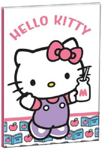 Hello Kitty notitieboek b5 softcover roze/wit 40 pagina's