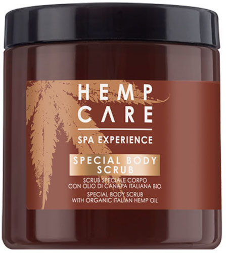 Hemp Care telový peeling Spa Experience Special 250 ml hnedý