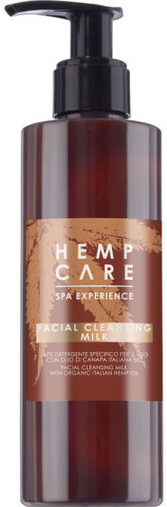 Hemp Care čistiace mlieko na tvár Spa Experience 200 ml hnedé