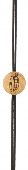 Henri Beaud Šnúrka na okuliare Surf junior 58 cm drevo čierna