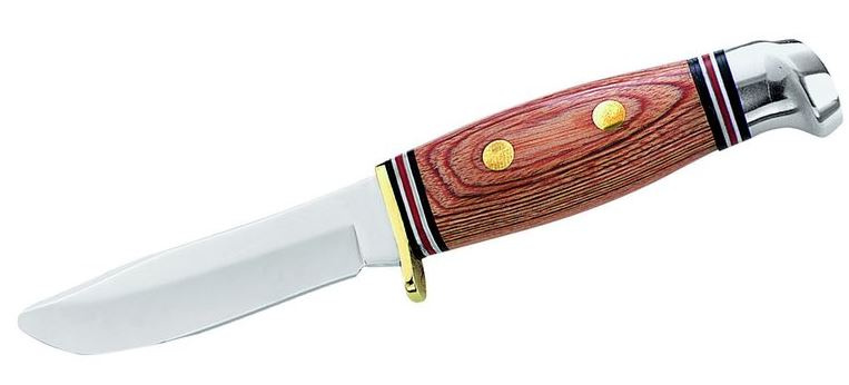 Herbertz lovecký nôž 17,6 cm oceľ/drevo hnedá/strieborná 2-diel