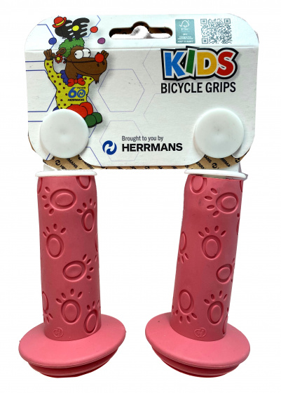 Herrmans handvatten grip 82a junior 95 x 22 mm roze 2 stuks