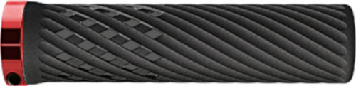 Herrmans handvatten luna lock 130 x 22 mm elastomeer rood/zwart