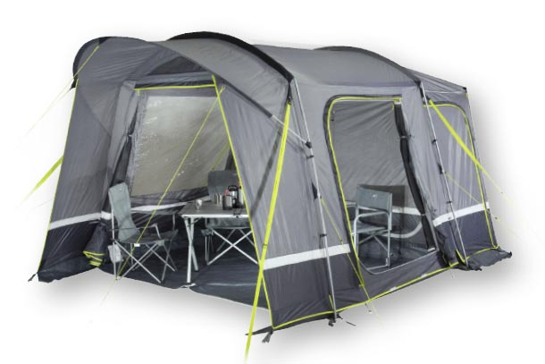 riva 2.0 180-240 cm polyester bus tent grey