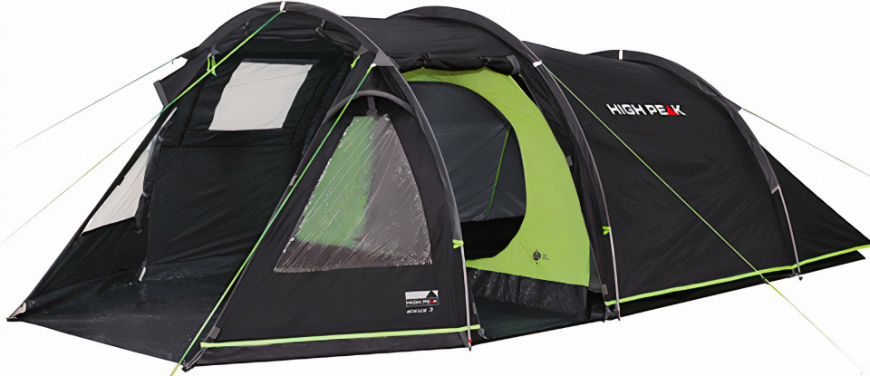 High Peak tunel Atmos 3.0stan 390 x 180 cm tmavošedá/zelená