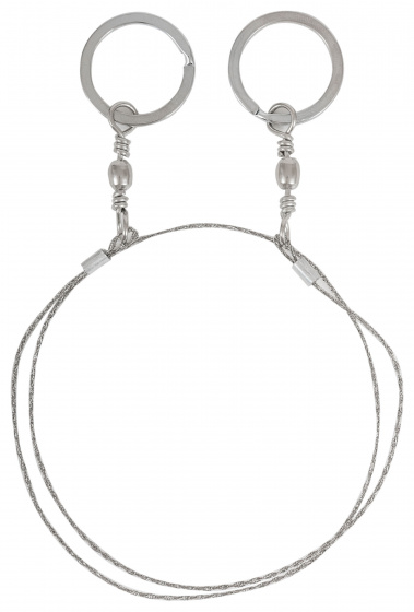 wire saw 55 cm steel silver
