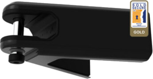 Hiplok muuranker airlok 37 x 35 x 16,5 cm staal/rubber zwart