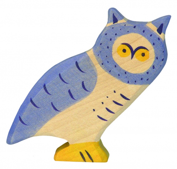 Wood forest animals: Owl