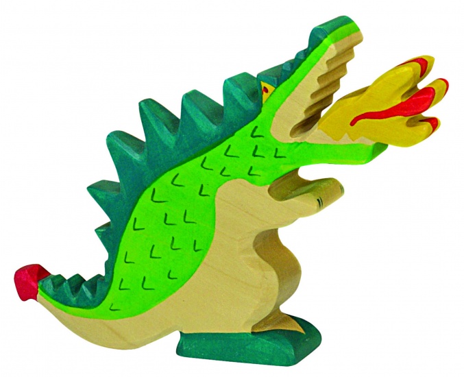 Holztiger Rozprávky a rytieri: Zelený drak (19 cm)