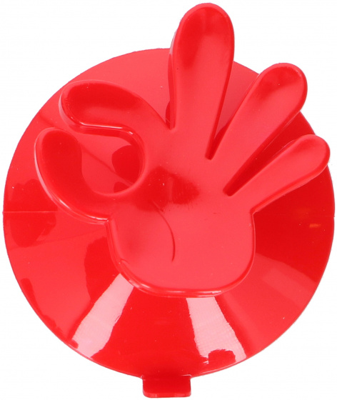 suspension hook OK! 7.5 x 6.5 cm PVC red