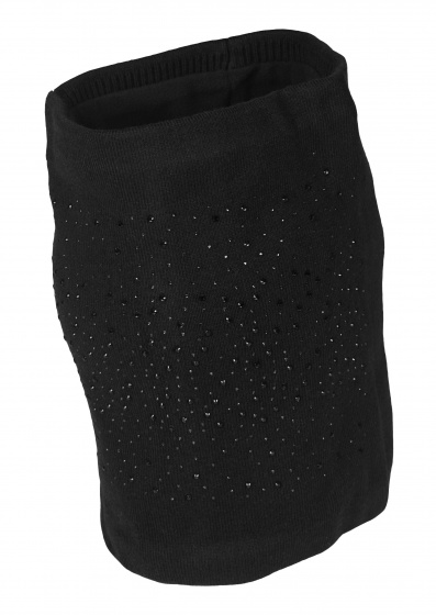 neck warmer Jade ladies viscose/fleece black one-size