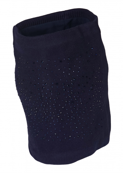 neck warmer Jade ladies viscose/fleece blue one-size