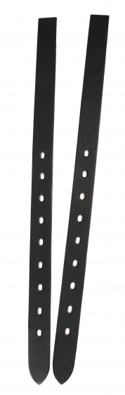 tail strap 48 x 25 cm leather black