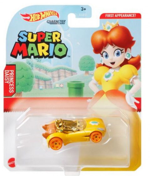 Hot Wheels auto Herná postava: Princezná Daisy junior žltá