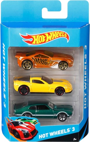 gift set with 3 cars assorted