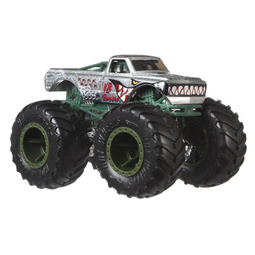 monstertrucks junior 1:64 diecast silver/green