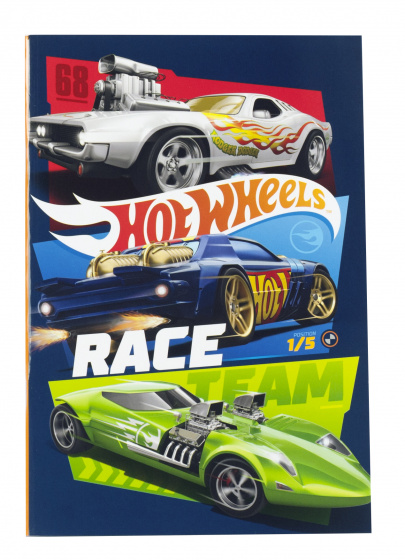 Hot Wheels notitieboek b5 gelinieerd blauw/groen 40 vellen