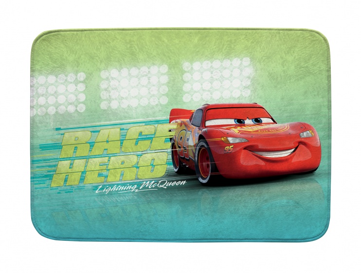 ACHOKA vloerkleed cars 70 x 95 cm groen