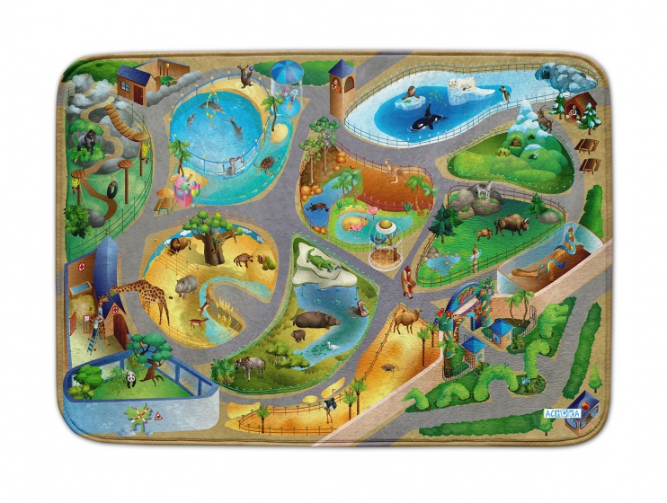 House of Kids verkeerskleed zoo us connect 100 x 150 cm