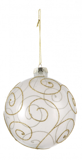 House of Seasons vianočné gule 10 cm plastová zlatá