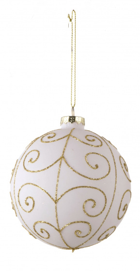 House of Seasons vianočné gule 10 cm plastová zlatá