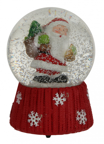 House of Seasons snehová guľa Santa Claus 16 x 10 cm polyresin/sklo