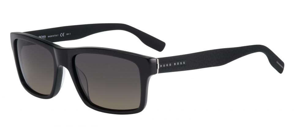 Hugo Boss slnečné okuliare 0509/N/S003/PR pánske matné čierne/sivé