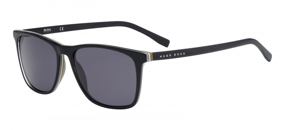 Hugo Boss slnečné okuliare 0760/Sqhi/Y1 pánske čierne/karbón