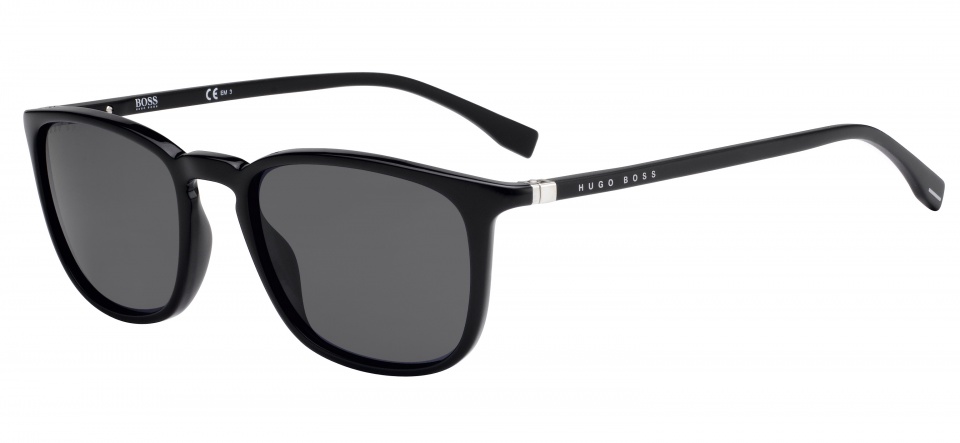 Hugo Boss slnečné okuliare 0960/S807/IR pánske čierne/sivé